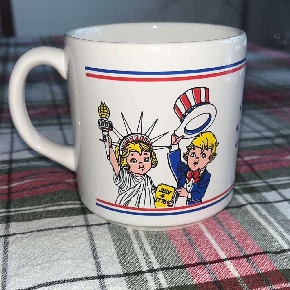1976 Bicentennial Lady Liberty and Uncle Sam 🇺🇸 🗽Themed Ceramic ☕️ by Campbell’s